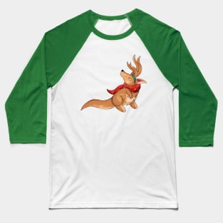 Kangaroo-Deer Baseball T-Shirt